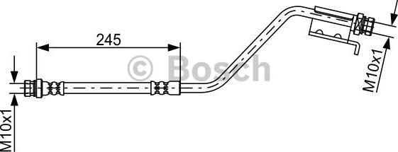 BOSCH 1 987 481 876 - Гальмівний шланг autocars.com.ua