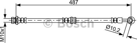 BOSCH 1 987 481 880 - Гальмівний шланг autocars.com.ua