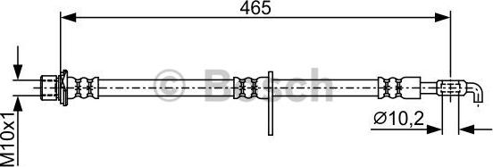 BOSCH 1 987 481 923 - Тормозной шланг avtokuzovplus.com.ua