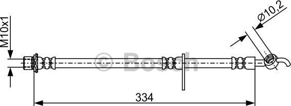 BOSCH 1 987 481 931 - Гальмівний шланг autocars.com.ua