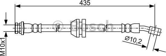 BOSCH 1 987 481 939 - Гальмівний шланг autocars.com.ua