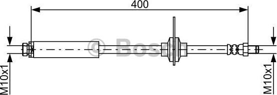 BOSCH 1 987 481 944 - Гальмівний шланг autocars.com.ua