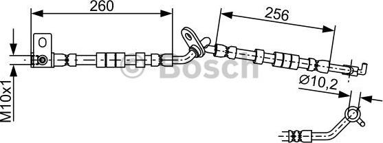 BOSCH 1 987 481 950 - Гальмівний шланг autocars.com.ua