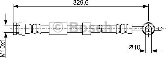 BOSCH 1 987 481 952 - Тормозной шланг avtokuzovplus.com.ua