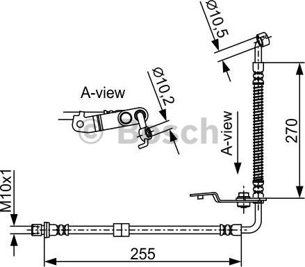 BOSCH 1 987 481 953 - Тормозной шланг avtokuzovplus.com.ua