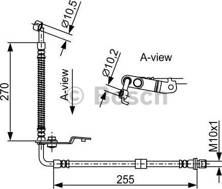 BOSCH 1 987 481 954 - Гальмівний шланг autocars.com.ua