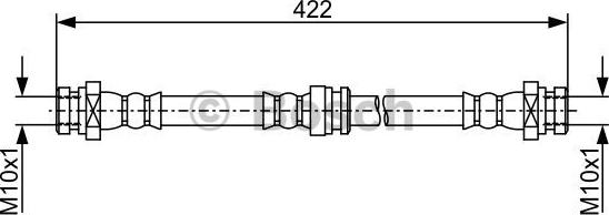 BOSCH 1 987 481 961 - Гальмівний шланг autocars.com.ua