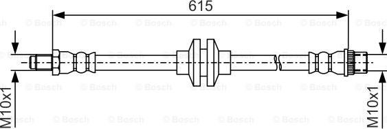 BOSCH 1 987 481 982 - Гальмівний шланг autocars.com.ua