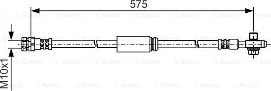 BOSCH 1 987 481 A04 - Гальмівний шланг autocars.com.ua