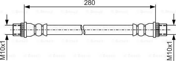 BOSCH 1 987 481 A08 - Гальмівний шланг autocars.com.ua