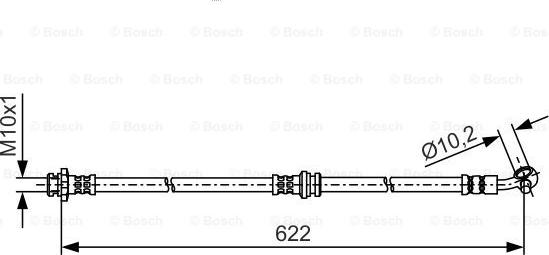 BOSCH 1 987 481 A31 - Тормозной шланг avtokuzovplus.com.ua