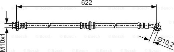 BOSCH 1 987 481 A32 - Гальмівний шланг autocars.com.ua