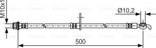 BOSCH 1 987 481 A37 - Гальмівний шланг autocars.com.ua