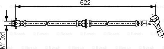 BOSCH 1 987 481 A40 - Тормозной шланг avtokuzovplus.com.ua