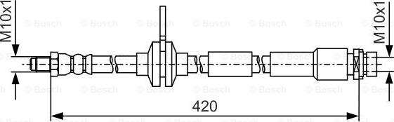 BOSCH 1 987 481 A43 - Гальмівний шланг autocars.com.ua