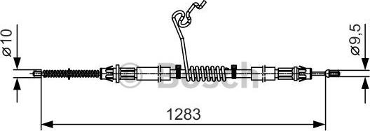 BOSCH 1 987 482 036 - Тросик, cтояночный тормоз avtokuzovplus.com.ua