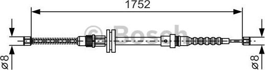 BOSCH 1 987 482 044 - Трос, гальмівна система autocars.com.ua