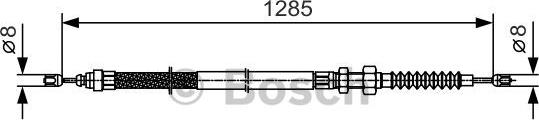 BOSCH 1 987 482 115 - Трос, гальмівна система autocars.com.ua