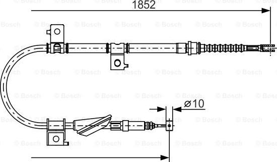 BOSCH 1 987 482 175 - Трос, гальмівна система autocars.com.ua