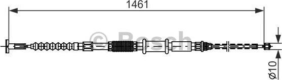 BOSCH 1 987 482 177 - Трос, гальмівна система autocars.com.ua