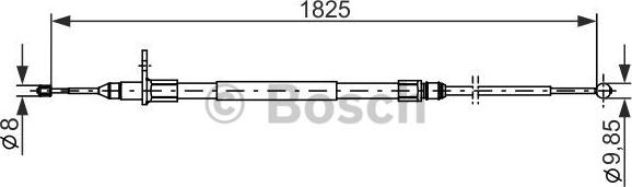 BOSCH 1 987 482 254 - Трос, гальмівна система autocars.com.ua