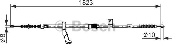 BOSCH 1 987 482 295 - Тросик, cтояночный тормоз avtokuzovplus.com.ua