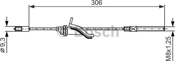 BOSCH 1 987 482 369 - Тросик, cтояночный тормоз avtokuzovplus.com.ua