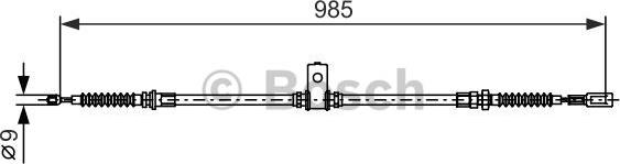 BOSCH 1 987 482 395 - Тросик, cтояночный тормоз avtokuzovplus.com.ua