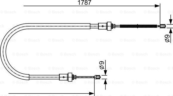 BOSCH 1 987 482 410 - Тросик, cтояночный тормоз autodnr.net