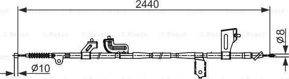 BOSCH 1 987 482 425 - Трос, гальмівна система autocars.com.ua