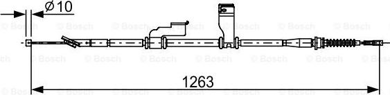 BOSCH 1 987 482 617 - Тросик, cтояночный тормоз avtokuzovplus.com.ua