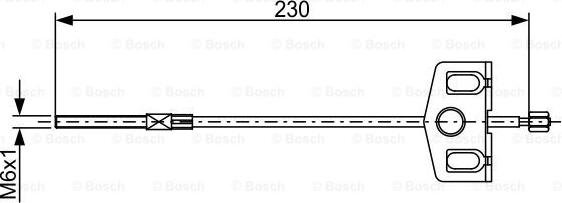 BOSCH 1 987 482 629 - Трос, гальмівна система autocars.com.ua