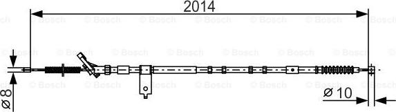 BOSCH 1 987 482 786 - Трос, гальмівна система autocars.com.ua