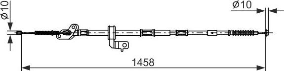 BOSCH 1 987 482 904 - Тросик, cтояночный тормоз avtokuzovplus.com.ua