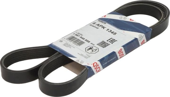 BOSCH 1 987 946 888 - Поликлиновой ремінь autocars.com.ua