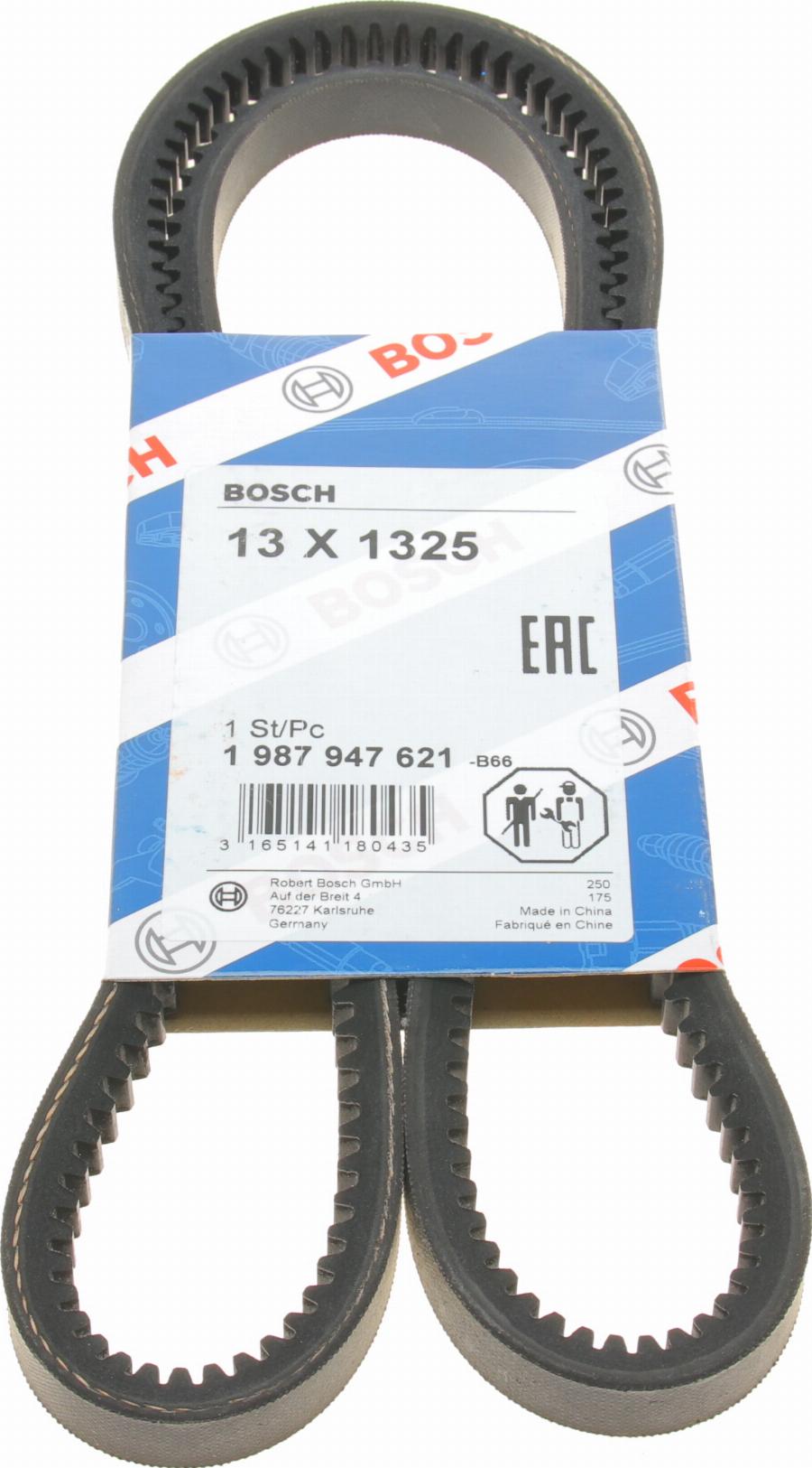 BOSCH 1 987 947 621 - Клиновий ремінь autocars.com.ua