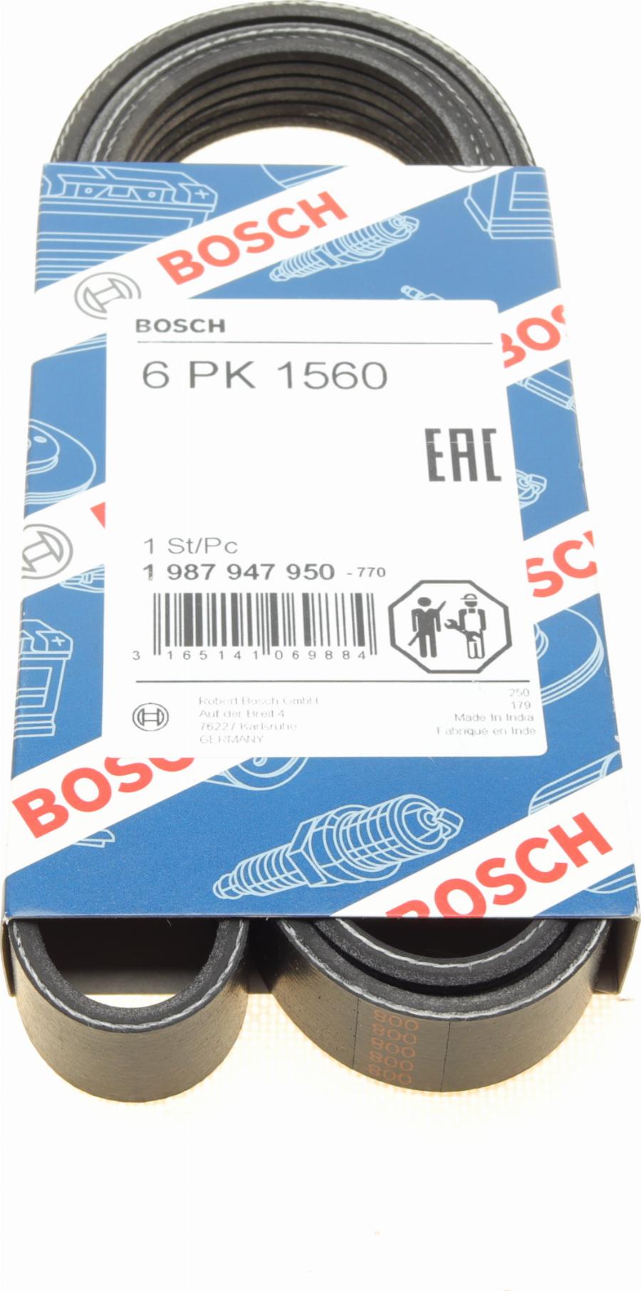 BOSCH 1 987 947 950 - Поликлиновой ремень avtokuzovplus.com.ua