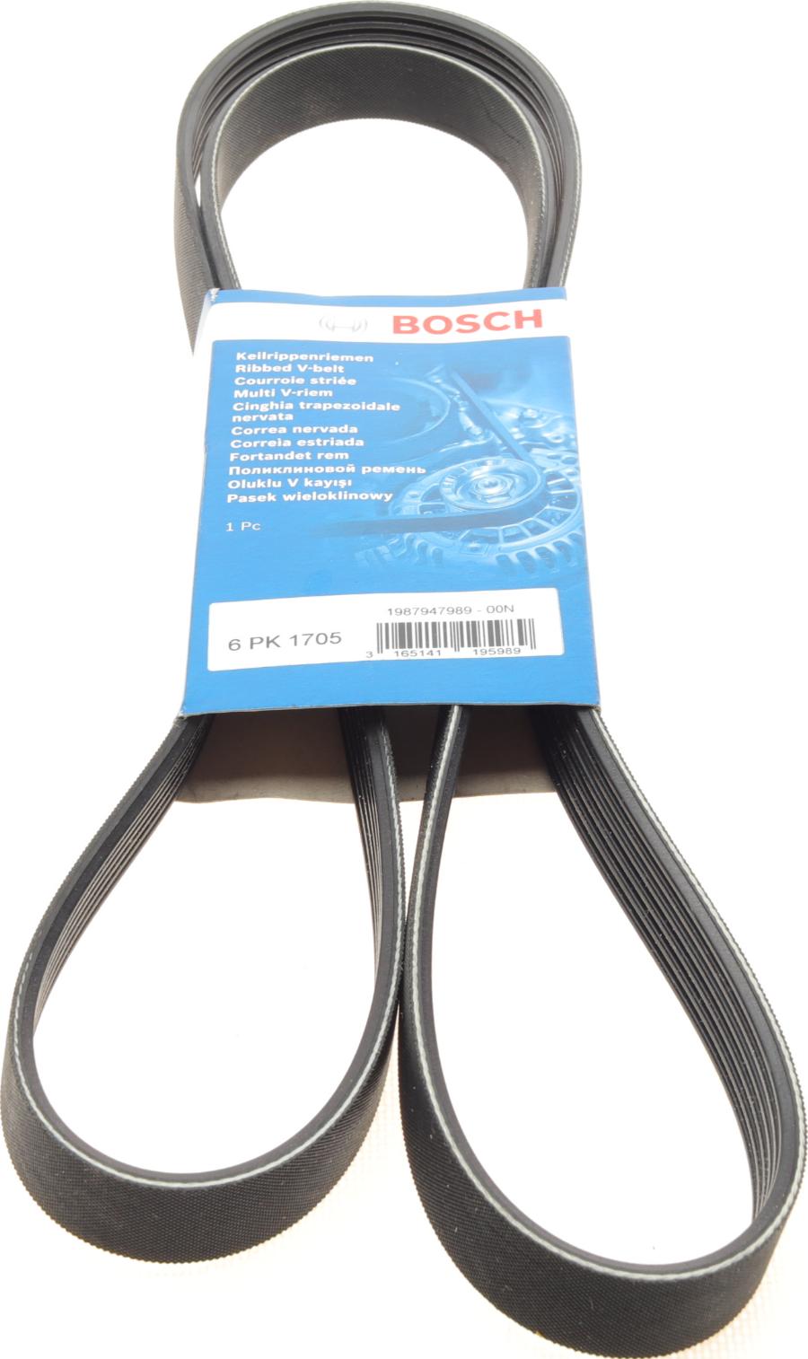 BOSCH 1 987 947 989 - Поликлиновой ремень avtokuzovplus.com.ua