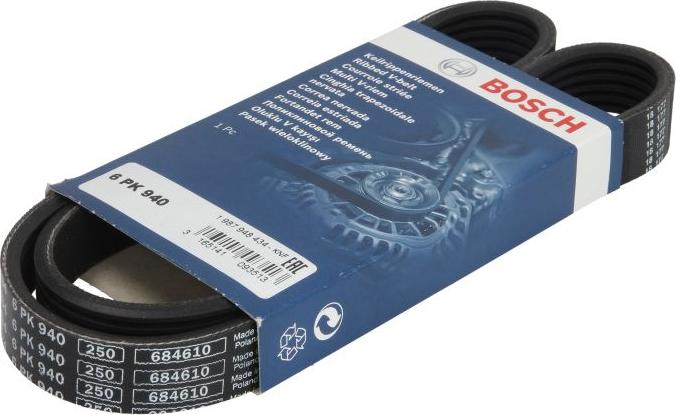 BOSCH 1 987 948 434 - Поликлиновой ремінь autocars.com.ua
