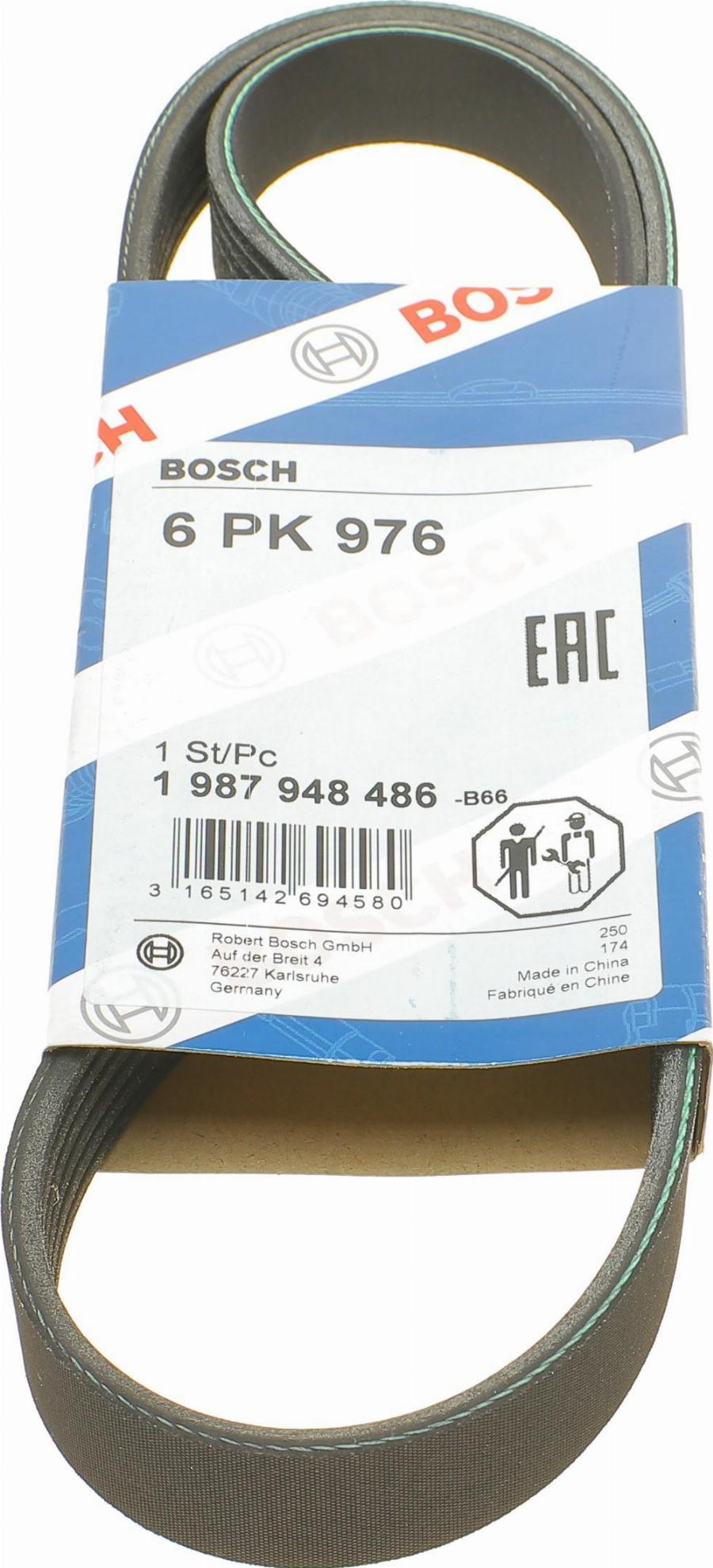 BOSCH 1 987 948 486 - Поликлиновой ремень autodnr.net