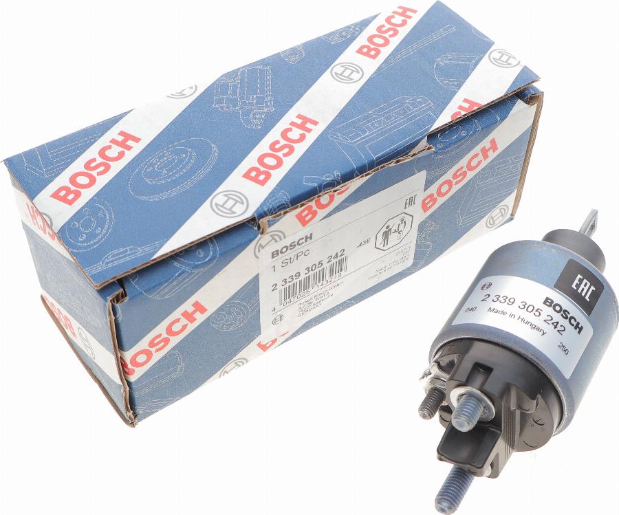 BOSCH 2 339 305 242 - Тягове реле, стартер autocars.com.ua