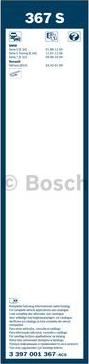 BOSCH 3 397 001 367 - Щетка стеклоочистителя avtokuzovplus.com.ua