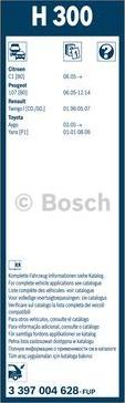 BOSCH 3 397 004 628 - Задня щітка склоочисника Bosch Rear 300мм autocars.com.ua
