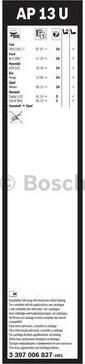 BOSCH 3 397 006 827 - Щітка склоочисника autocars.com.ua