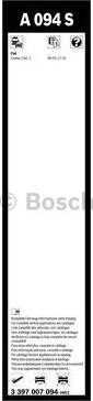 BOSCH 3 397 007 094 - Комплект щеток стеклоочистителя бескаркасных Bosch Aerotwin 625-425 autocars.com.ua