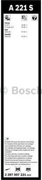 BOSCH 3 397 007 221 - Щетка стеклоочистителя avtokuzovplus.com.ua