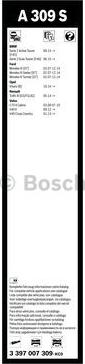 BOSCH 3 397 007 309 - Щітка склоочисника autocars.com.ua