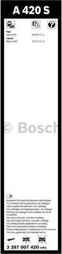 BOSCH 3 397 007 420 - Щетка стеклоочистителя avtokuzovplus.com.ua