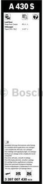 BOSCH 3 397 007 430 - Щетка стеклоочистителя avtokuzovplus.com.ua