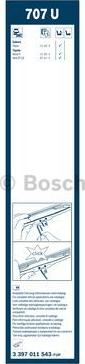 BOSCH 3 397 011 543 - Щітка склоочисника autocars.com.ua